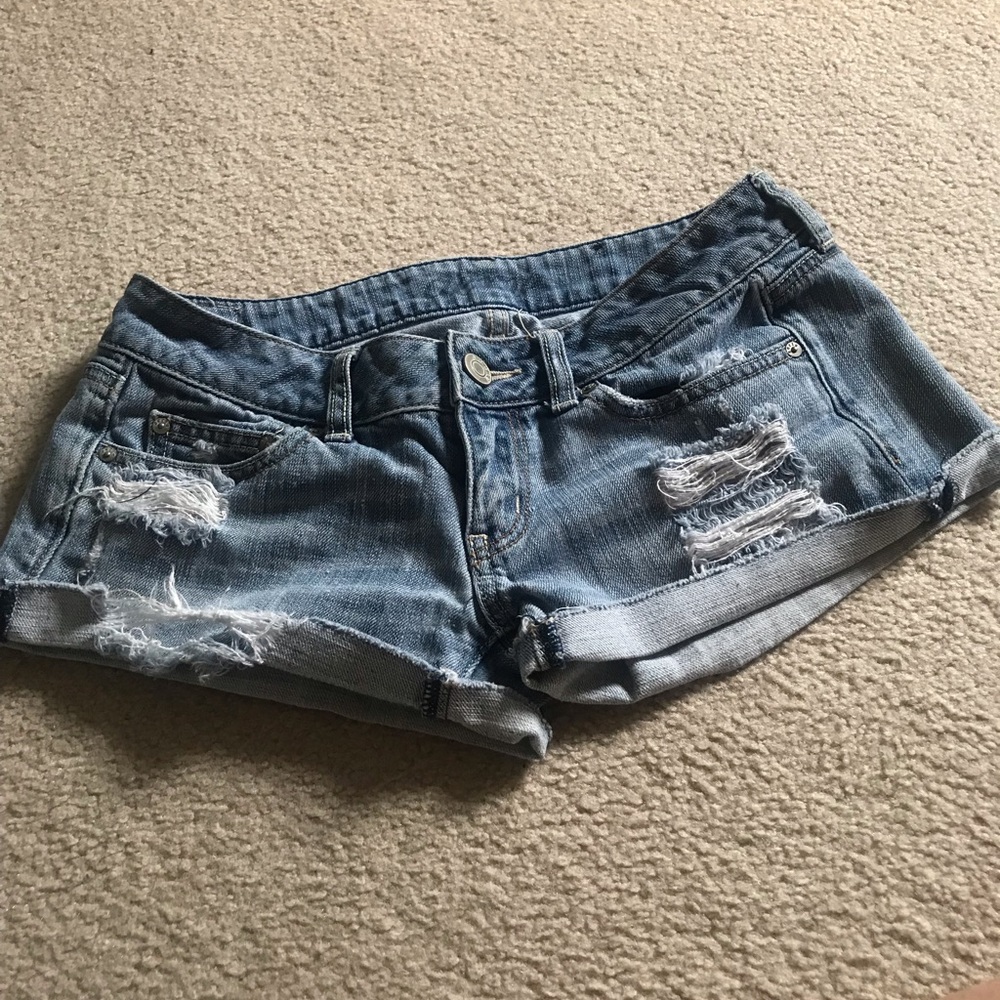 Distressed Jean Shorts